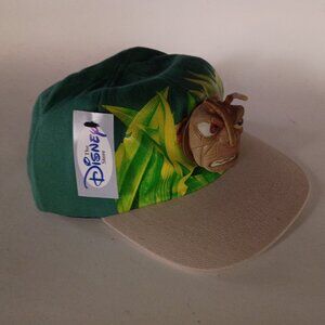 DEADSTOCK Y2K RARE Disney Pixar Bug's Life green and tan hat youth Size XS/SMALL